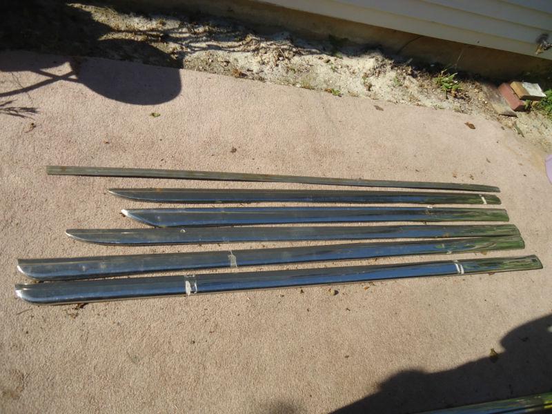 1951 1952 plymouth chrome trim lot set body moulding 