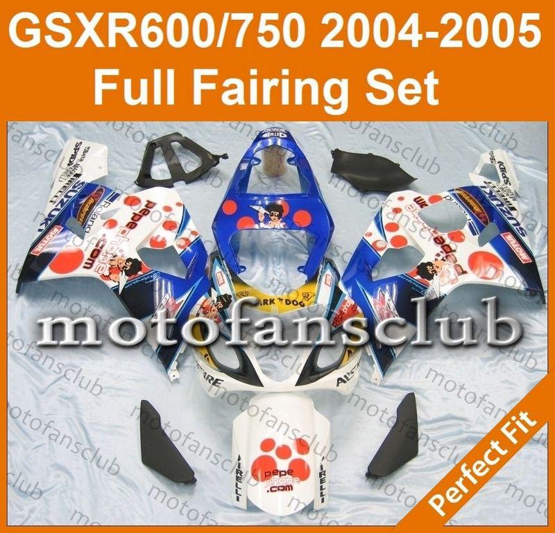 Fit suzuki gsxr 750 gsxr 600 04 05 gsx-r 2004 2005 fairing bodywork k4 #14 b