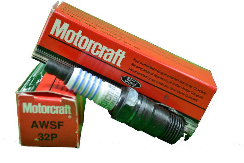 Motorcraft ford platinum spark plug awsf44ee blue striped single