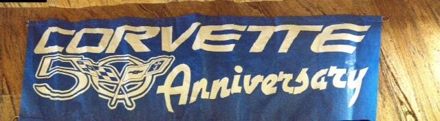 Corvette 50th anniversary banner