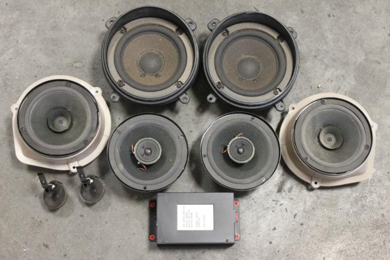 04-06 gto speakers set of 6 w/ tweeters & amp aplifier used oem gm