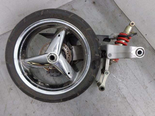 2004 triumph daytona 955i 955 i rear end single sided swingarm wheel shock calip