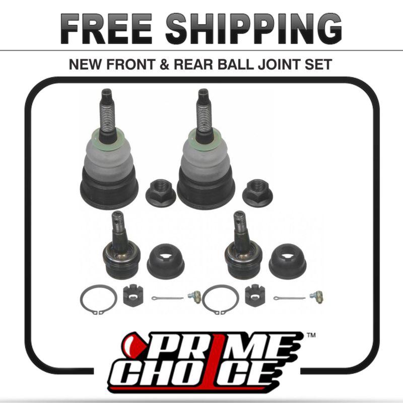 Complete set of 4 ball joints - pair of 2 upper and 2 lower front suspension kit