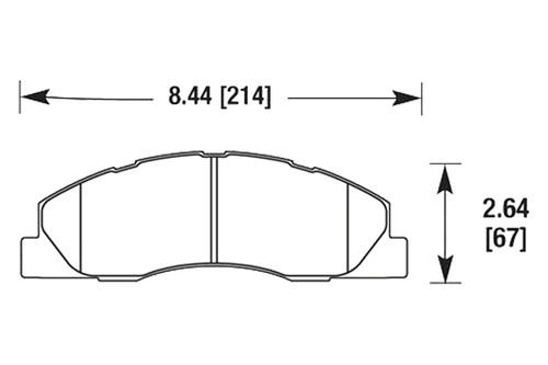 Hawk hb633p.790 - 09-11 dodge ram front brake pads ferro-carbon