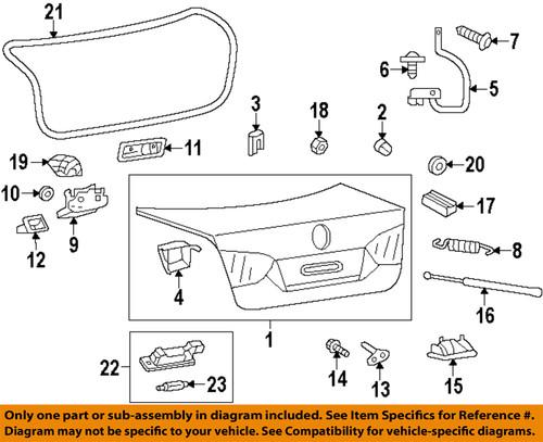 Volkswagen oem 5c6827505c trunk lock actuator motor/trunk/trunk part