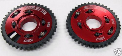 Ford mustang 4.6l v8 adjustable obx cam gear set,red