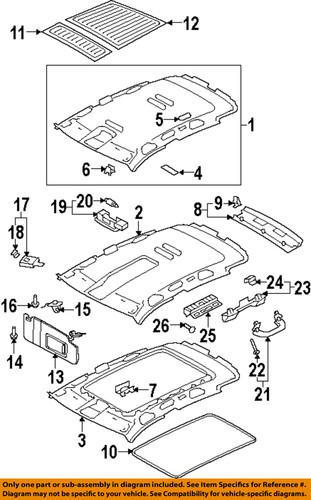 Volkswagen oem 5n0867502t3y3 interior-roof-headliner