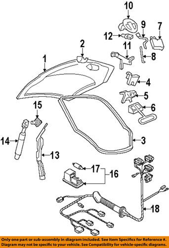 Volkswagen oem 1y0827511b01c lift gate-striker