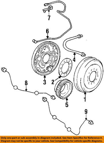 Toyota oem 4704435170 drum brake backing plate