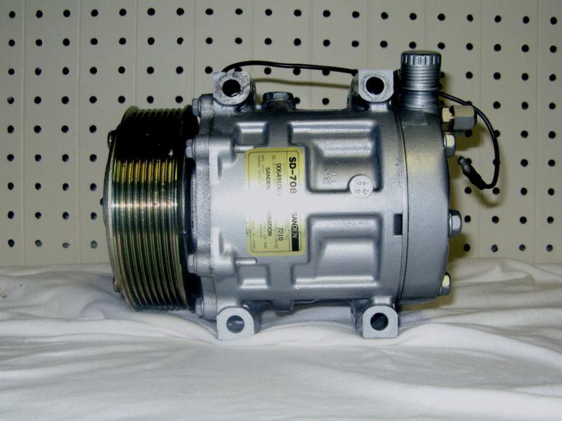 New sanden 7210 ac compressor with/clutch sd708