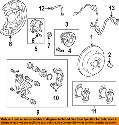 Toyota oem 4242308020 brake-bearing retainer