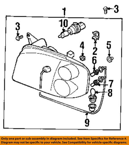 Nissan oem 261188b410 headlamp-headlamp assembly grommet