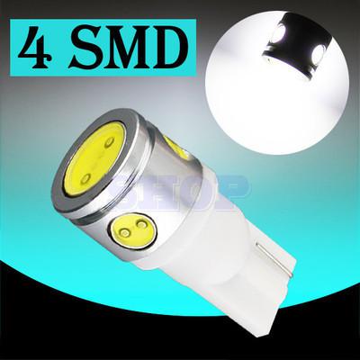 2w high power t10 4 smd pure white w5w 194 car led light bulb lamp