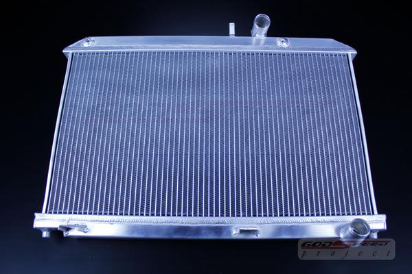 Godspeed 03-11 rx8 rx-8 rotory 13b se3p aluminum racing radiator (na/turbo 2 row