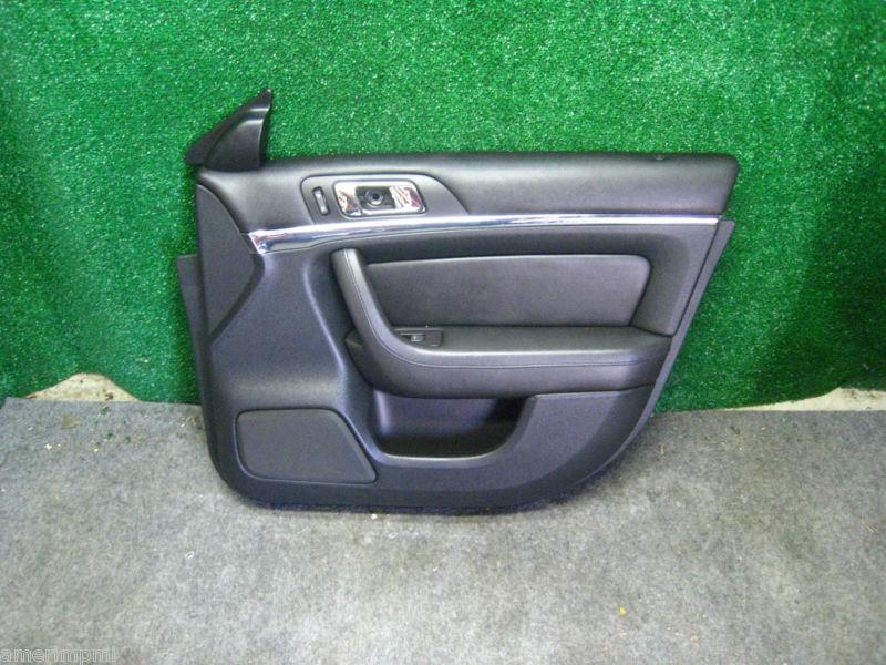 09 lincoln mks passenger door panel skin trim cover black