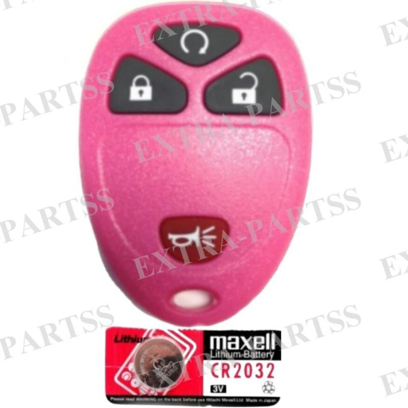 New pink gm keyless entry remote key fob transmitter clicker + battery 15913421