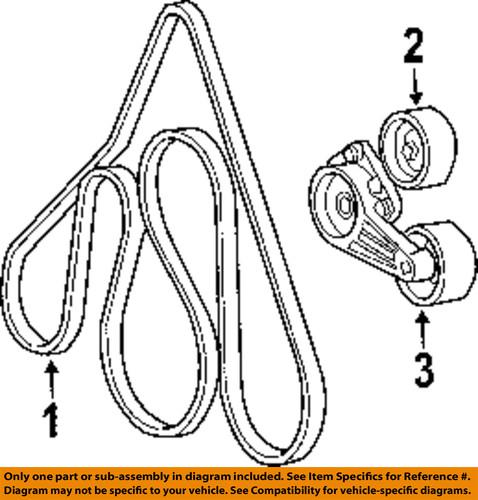 Ford oem f65z-8678-aaa idler pulley/drive belt idler pulley