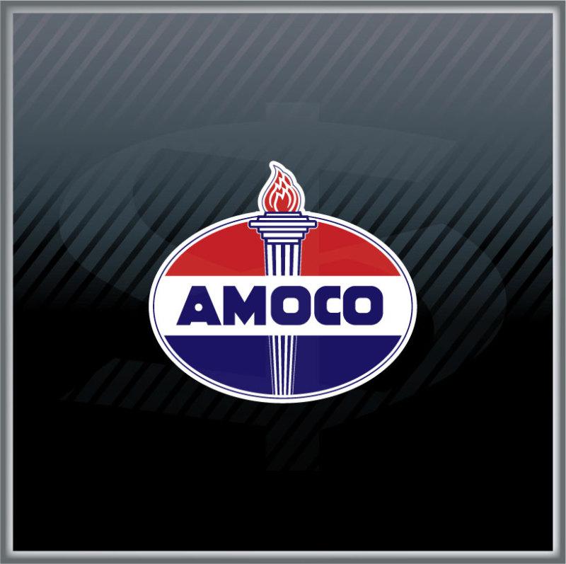 Vintage amoco standard gas oil gasoline station car sticker