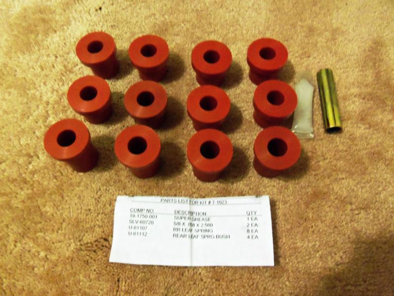 Prothane 7-1023 rear spring eye & shackle bushing kit chevrolet bel air 56-57