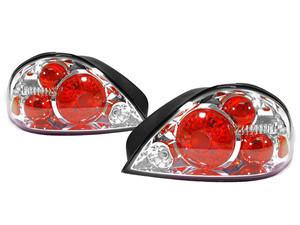 Pontiac grand am gt 1999 2000 2001 chrome depo tail lights set new!