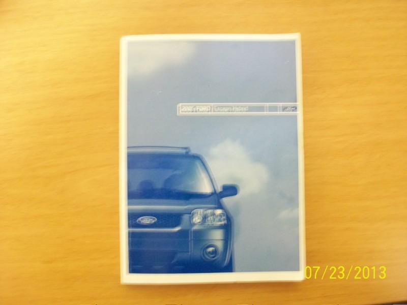 2005  ford escape hybrid  owners manual