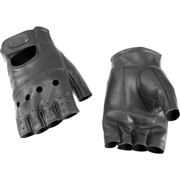 Black 3xl river road fingerless leather glove