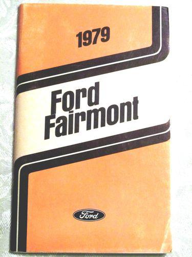 1979 ford fairmont car owners manual automobile 
