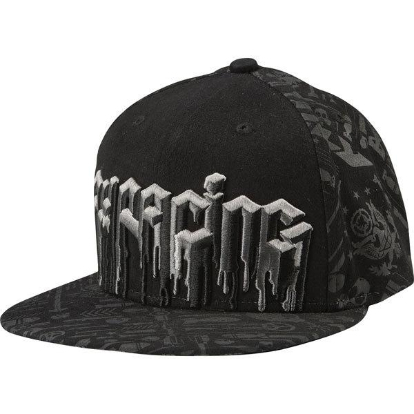 Black l/xl fly racing bombdrip hat