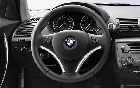 Bmw genuine sport steering wheel cover trim black chrome bmw e90/e91/e82