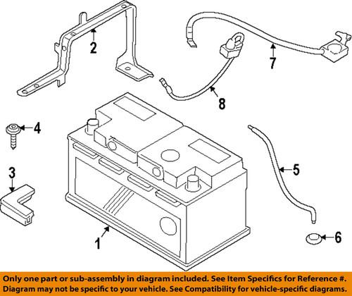 Bmw oem 61129225099 battery cable positive/battery cable-positive