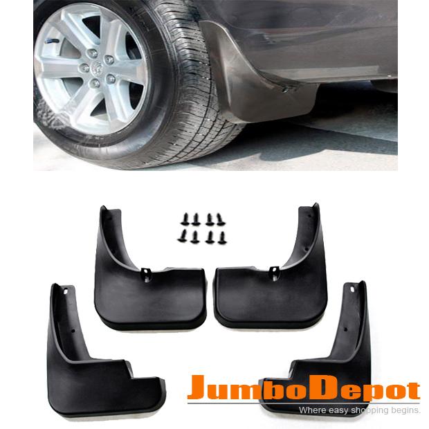 Black hot fit for toyota highlander wheel tire mudguard splash flap 2008 09 2010