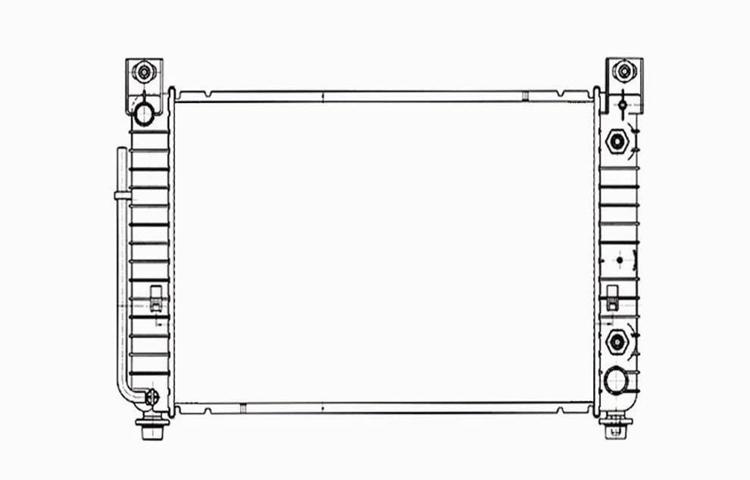 Replacement radiator chevy silverado suburban gmc sierra auto 5.3l v8 15193110