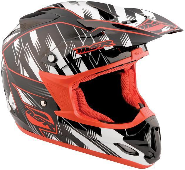 Msr racing m12 velocity legacy offroad motorcycle helmet white/red 2xl/xx-large