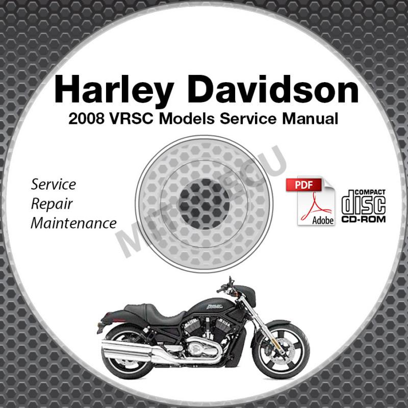 2008 harley davidson vrsc night rod v-rod service manual cd rom workshop repair