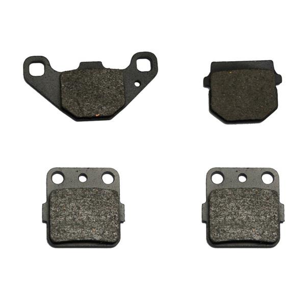 1995-1996 kawasaki kx100 kx 100 kevlar carbon front + rear brake pads 95 96