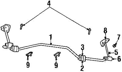 Dodge 6502696 genuine oem factory original shock bracket nut