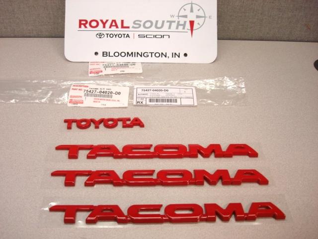 Find Toyota Tacoma Red Emblems Genuine OEM OE in Bloomington, Indiana ...