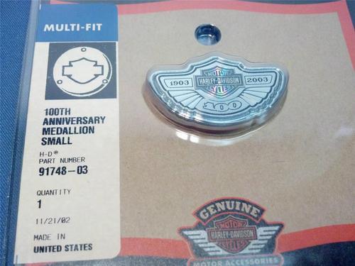 #7920 harley 91748-03 streetglide roadglide roadking fatboy night 100th emblem