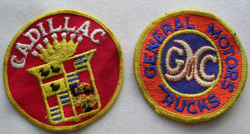 Cadillac de ville & gmc truck service vintage dealer shoulder patches