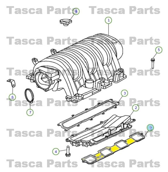 New oem intake manifold gasket 300 magnum charger challenger grand cherokee 6.1l