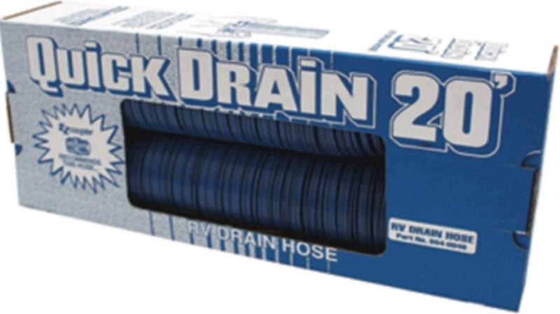 Sewer hose, 20', quick drain, blue, rv/camper/trailer, 1-pk #06023