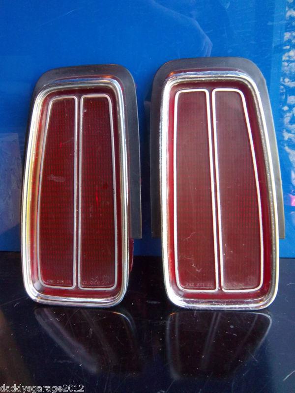 74-76 mopar, chrysler newport. oem, pair of tail light lens