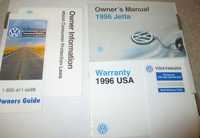 1996 vw jetta owner's manual with zip black case