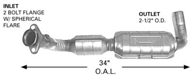 Catco 9097 exhaust system parts-catalytic converter