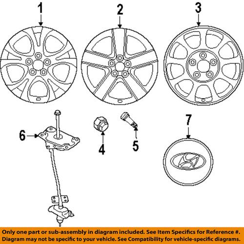 Hyundai oem 529103j250 wheel-wheel, alloy