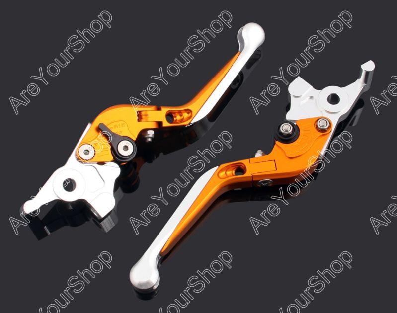 Adjustable folding extendable brake clutch levers yamaha t-max 2008-2011 gold