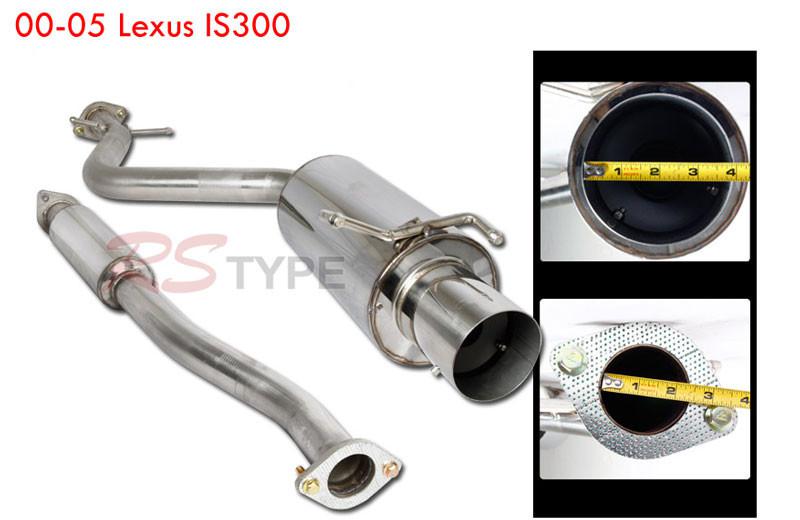 2000 2001 2002 2003 2004 2005 lexus is300 catback exhaust system