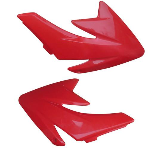 Red plastic tank shrouds body plate fender f/ honda crf70 ssr dirt bike pit