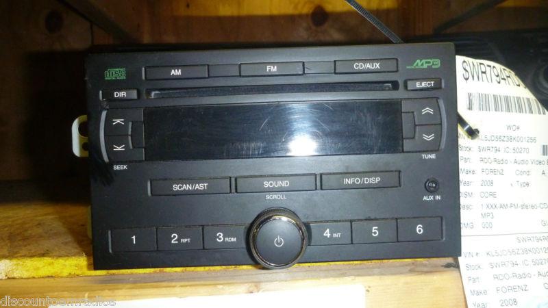 06-07 suzuki forenza 07 reno am fm radio cd mp3  aux 96889781 oem *