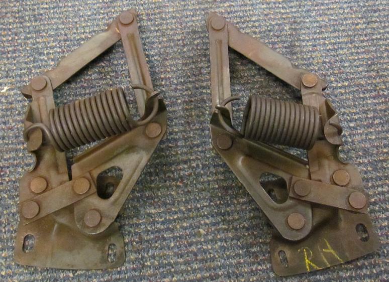 1964 1/2-66 mustang original/used hood hinges and spring